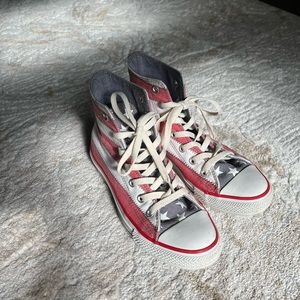 American Flag High Top Converse